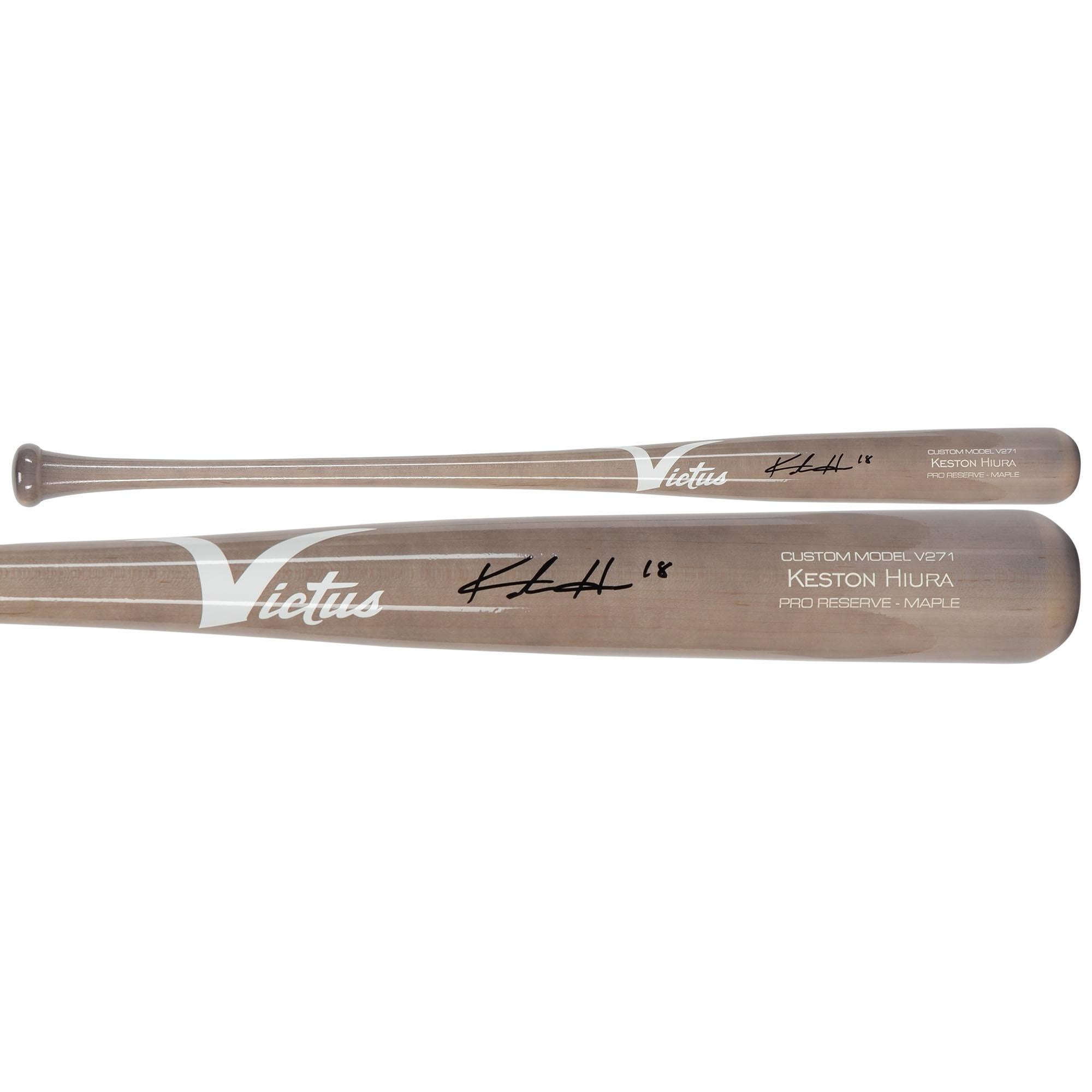 Keston Hiura Colorado Rockies Autographed Silver Victus Game Model Bat - Fanatics Authentic Certified