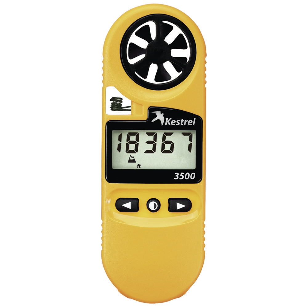 Yellow Wireless Pocket Weather Meter with Humidity Sensor