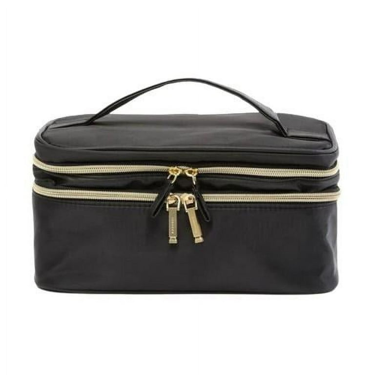 Kestrel Double Zippered Train Case Black