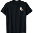 thumbnail image 1 of Kestrel In The Pocket Cute Pocket Kestrel Bird T-Shirt, 1 of 5