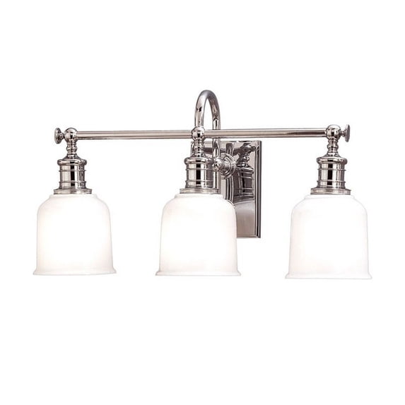 Keswick 3 Light Bath Bracket, Polished Chrome - 1973-PC