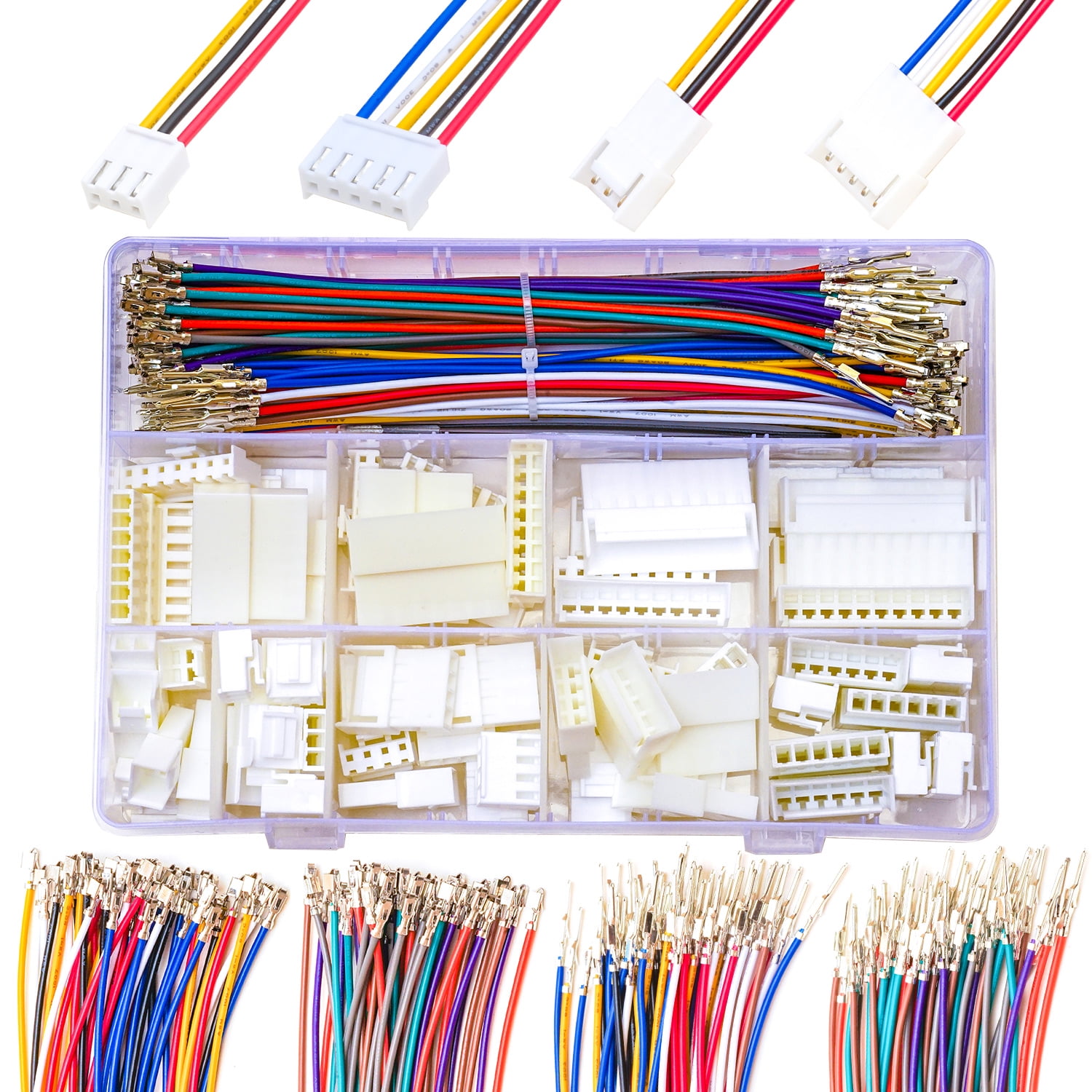 Keszoox JST VH 3.96mm Male Female Cable Connector Kit 20AWG Premium Pre-Crimped Cables