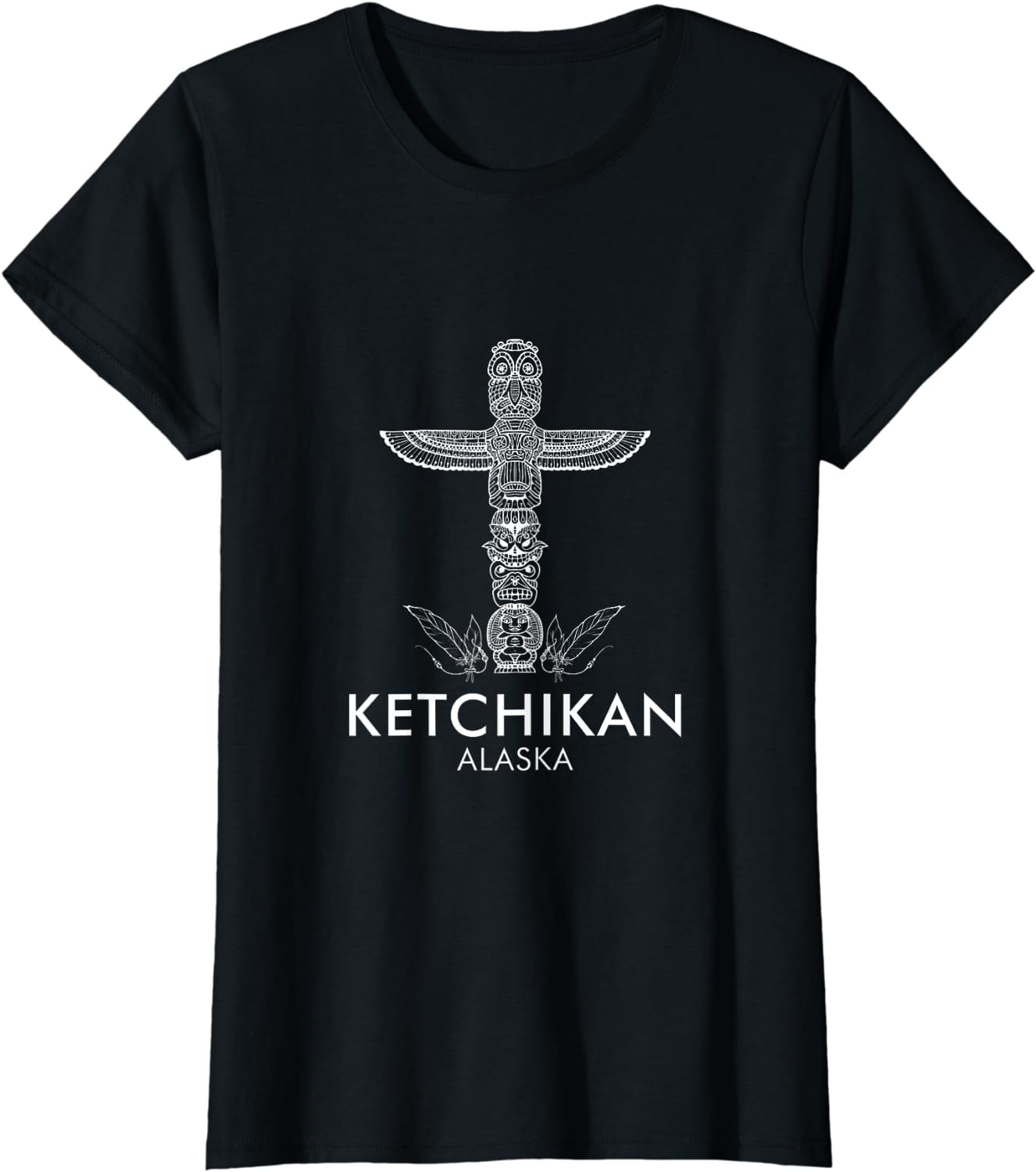 Ketchikan Alaska Native American Totem Pole Souvenir TShirt