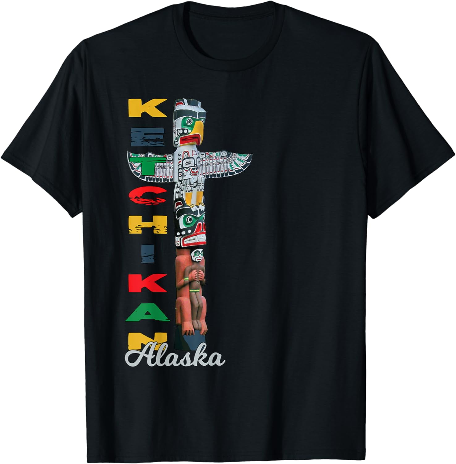 Ketchikan Alaska Totem Pole Native Art Souvenir Keepsake TShirt