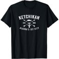 thumbnail image 1 of Ketchikan Alaska's First City Distressed Souvenir Novelty T-Shirt, 1 of 4