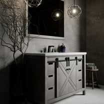 Ketchum 48 in W x 22 in D Ash Grey Single Bath Vanity and Cultured Marble Top