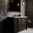 thumbnail image 1 of Ketchum 48 in W x 22 in D Brown Single Bath Vanity and White Quartz Top, 1 of 3