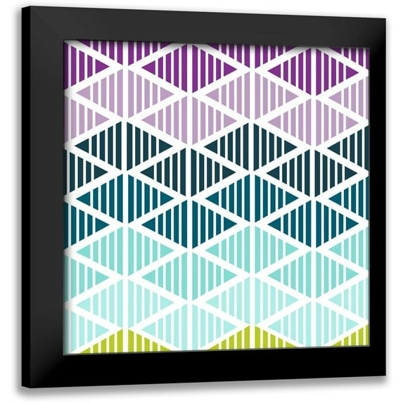 Ketchum, Nicole 12x12 Black Modern Framed Museum Art Print Titled - Tribal Arrows IV