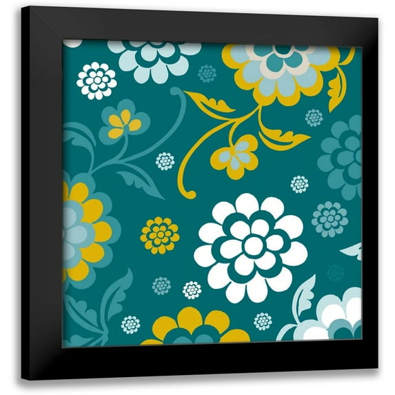 Ketchum, Nicole 20x20 Black Modern Framed Museum Art Print Titled - Emerald Forest II