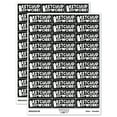 thumbnail image 1 of Ketchup Catch Up on Your Work Teacher Student School Sticker Set - Black - Matte Finish - 1.75" Medium, 1 of 7