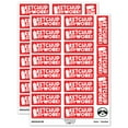 thumbnail image 1 of Ketchup Catch Up on Your Work Teacher Student School Sticker Set - Red - Gloss Finish - 2.00" Large, 1 of 7