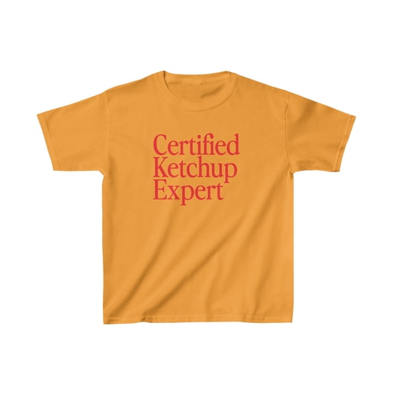 Ketchup Expert Kids Shirt Gifts Youth Tee Tshirt
