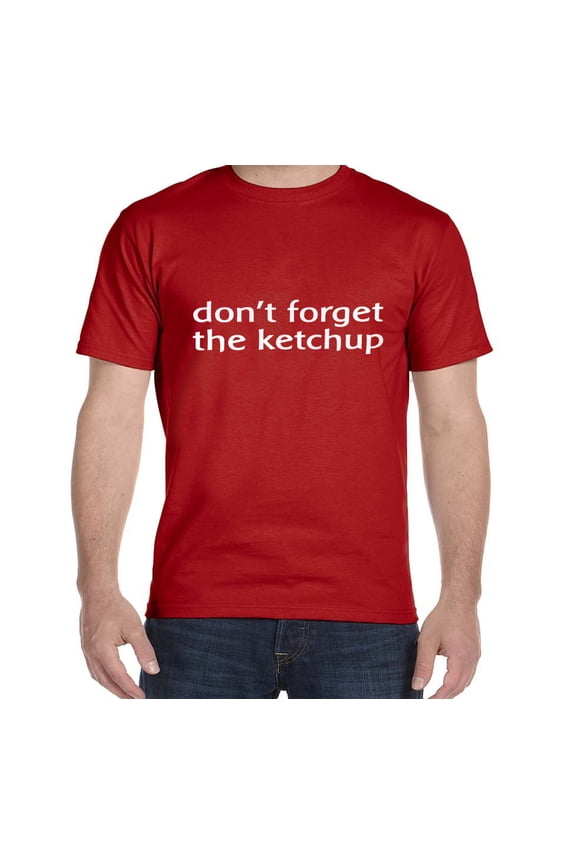 Ketchup Funny Saying T-shirt Mens Graphic Tees Clothing Apparel