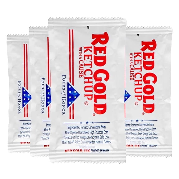 Ketchup Packets (9g) Convenient Single-Serve Condiment for Food Service & Events (Pack of 25)