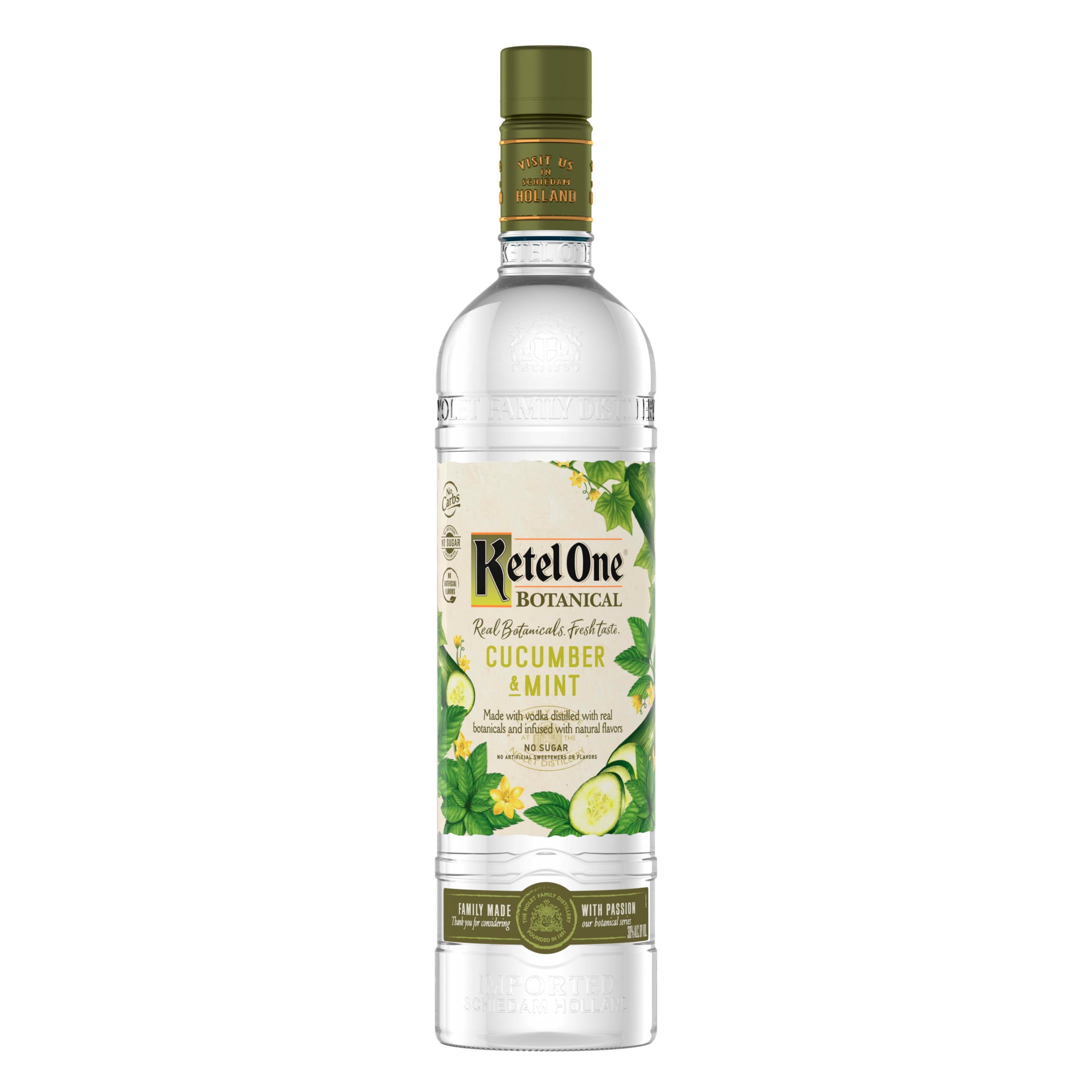 Ketel One Botanical Cucumber & Mint Vodka Distilled With Real Botanicals And Infused With Natural Flavors, 750 mL, 30% ABV