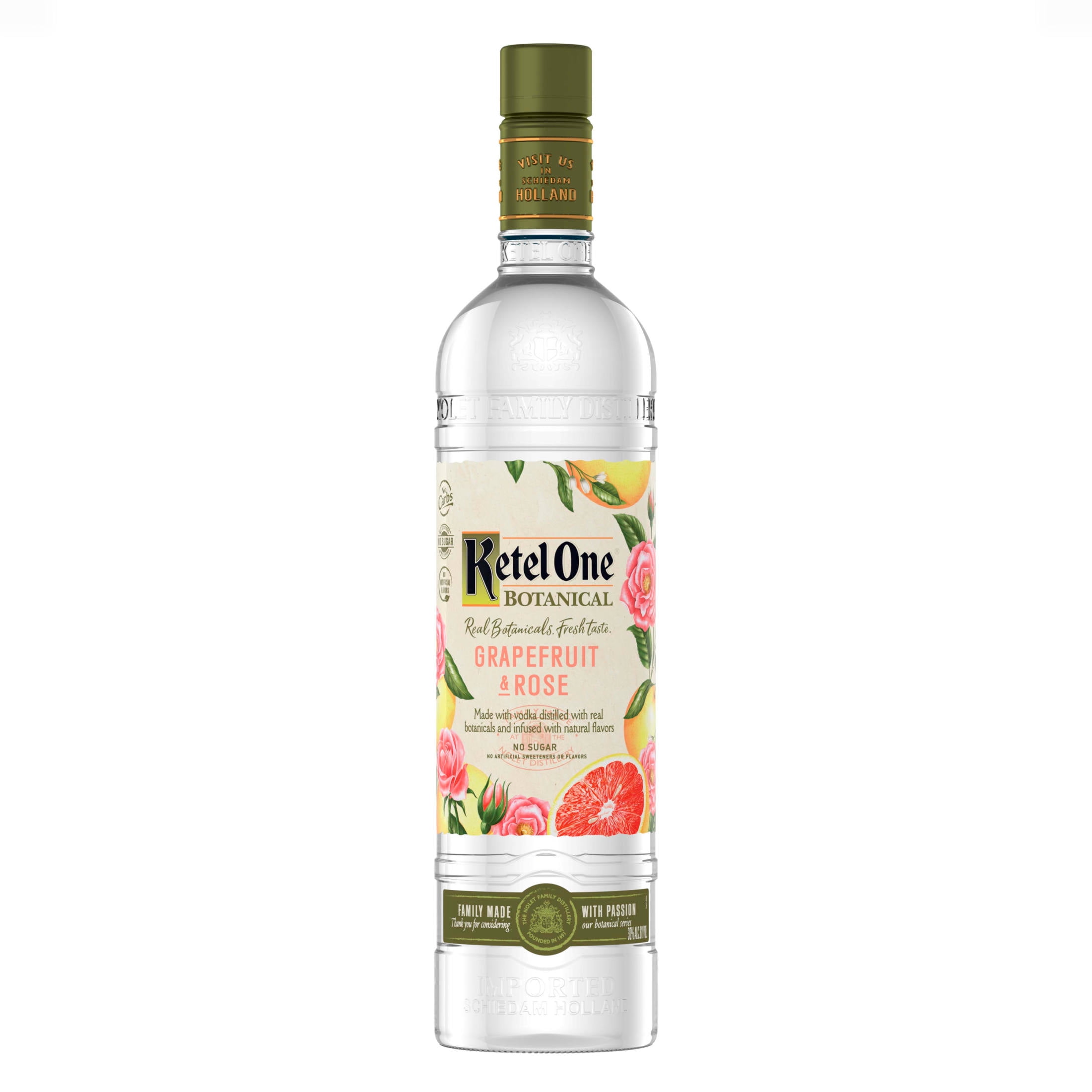 Ketel One Botanical Grapefruit & Rose Vodka Distilled With Real Botanicals And Infused With Natural Flavors, 750 mL, 30% ABV