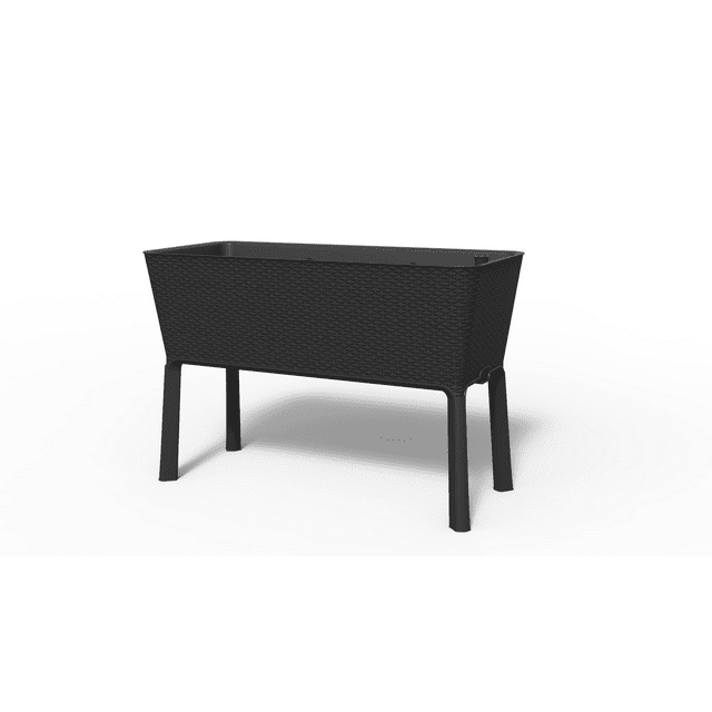 Keter 19.4" x 44.9" x 29.8" Black Resin Raised Garden Kit