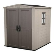 Keter Factor 6x6 ft. All Weather Resistant Outdoor Storage Shed, Beige