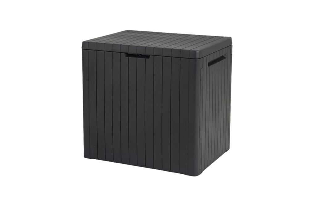 Keter City Outdoor 30 Gallon Durable Resin Outdoor Deck Box for Storage Organization, Gray