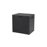 Keter City Outdoor 30 Gallon Durable Resin Outdoor Deck Box for Storage Organization, Gray