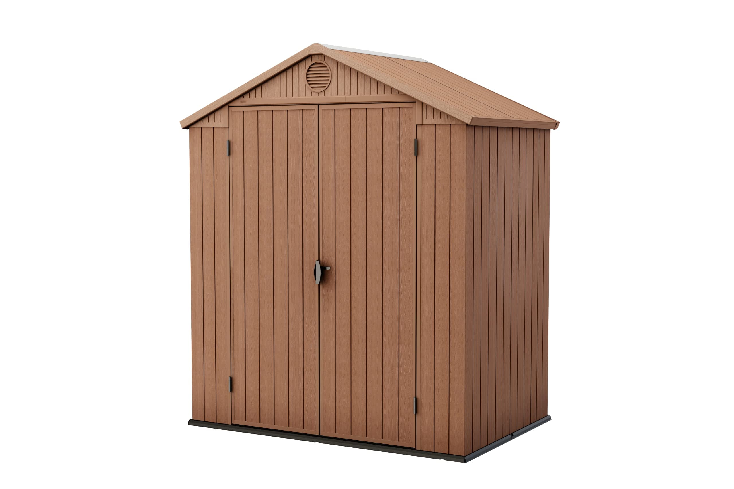 Darwin 4x6 Gray Resin Outdoor Storage Shed with Window