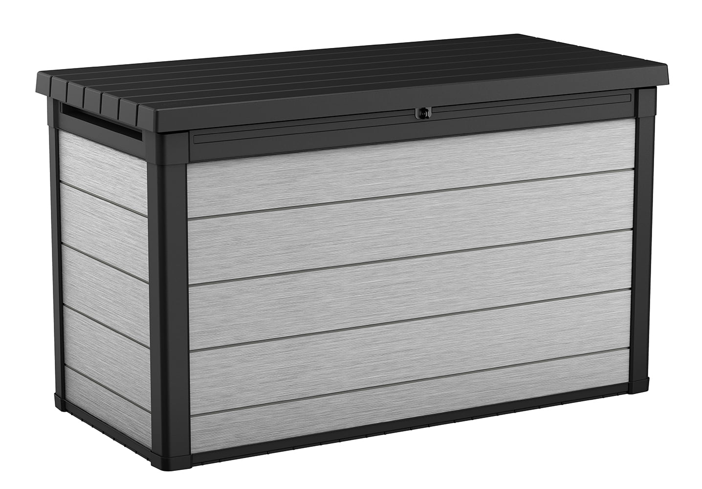 Keter Denali Grey 200 Gallon Large Resin Deck Box for Patio Outdoor