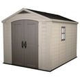 thumbnail image 1 of Keter Factor 8 x 11 Foot All Weather Resin Outdoor Storage Shed, Taupe, 1 of 8