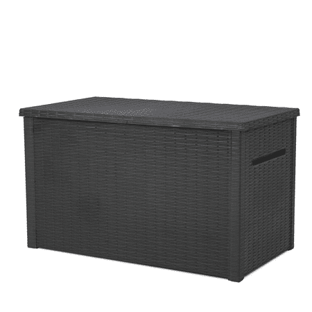 Keter Java 230 Gallon XL Durable Resin Outdoor Deck Box Storage Organization, Grey