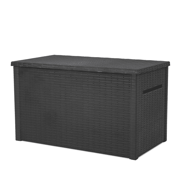 Keter Java 230 Gallon XL Durable Resin Outdoor Deck Box Storage Organization, Grey