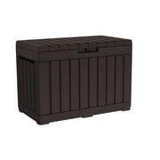 Keter Kentwood 50 Gallon Durable Resin Outdoor Deck Box Storage Organization, Brown