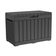 thumbnail image 1 of Keter Kentwood 50 Gallon Durable Resin Outdoor Deck Box Storage Organization, Graphite, 1 of 9