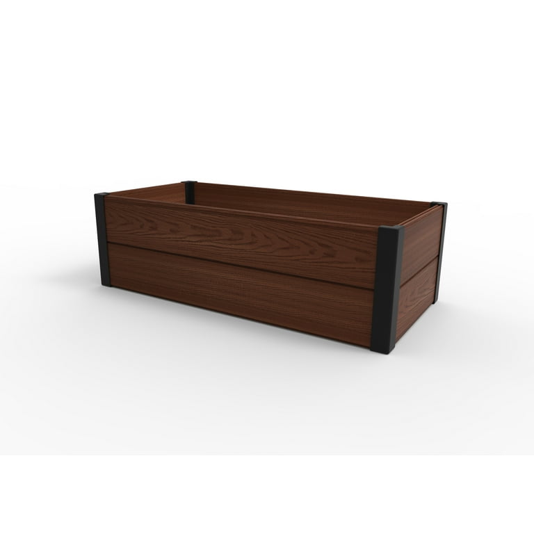 1 X 12 X 7 Brown Wood Garden Pot 1 X 12 X 7 Brown Wood Garden Pot