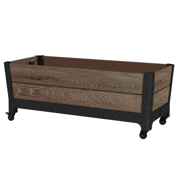 Keter Mobile 24 Gallon Garden Planter - Perfect for Growing Fresh Vegetables, Flowers and Herbs, Walnut