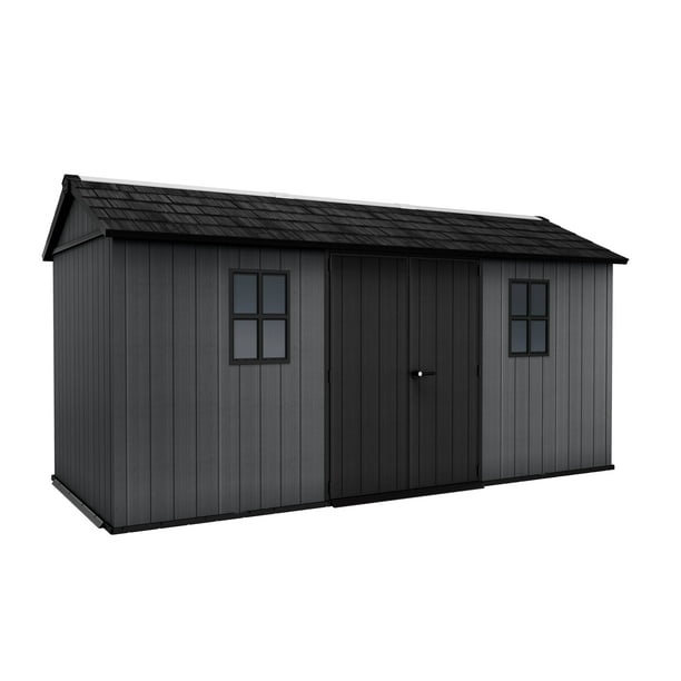 Keter Newton Plus 7.5x15 ft. Durable Resin Outdoor Storage Shed