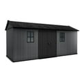 thumbnail image 1 of Keter Newton Plus 7.5x17 ft. Durable Resin Outdoor Storage Shed With Heavy Duty Floor and Locking Door, Grey, 1 of 4