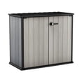 thumbnail image 1 of Keter Patio Store 4.6 x 2.5 Foot Resin Outdoor Storage Shed with Paintable and Drillable Walls for Customization-Perfect for Yard Tools and Pool Toys, Grey, 1 of 20