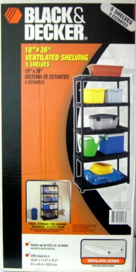 Keter Plastic B&d 5 Tier Shelf