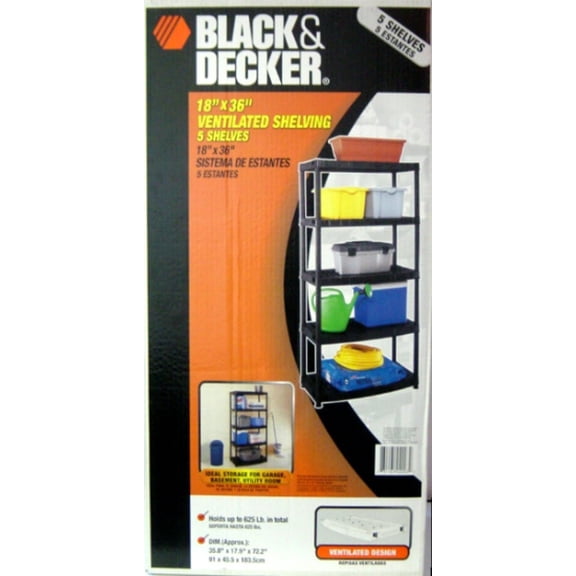 Keter Plastic B&d 5 Tier Shelf