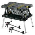 Keter Portable Folding Table Tool Storage Stand Workbench Sawhorse w