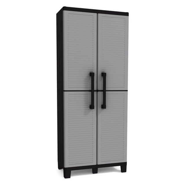 Keter Space Winner Adjustable Garage Storage Gray Resin Utility Cabinet | 227138