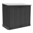 thumbnail image 1 of Keter Store-It-Out Prime 4.3 x 2.3 Foot Resin Outdoor Storage Shed with Easy Lift Hinges, Perfect for Trash Cans, Yard Tools, and Pool Toys, Black, 1 of 20