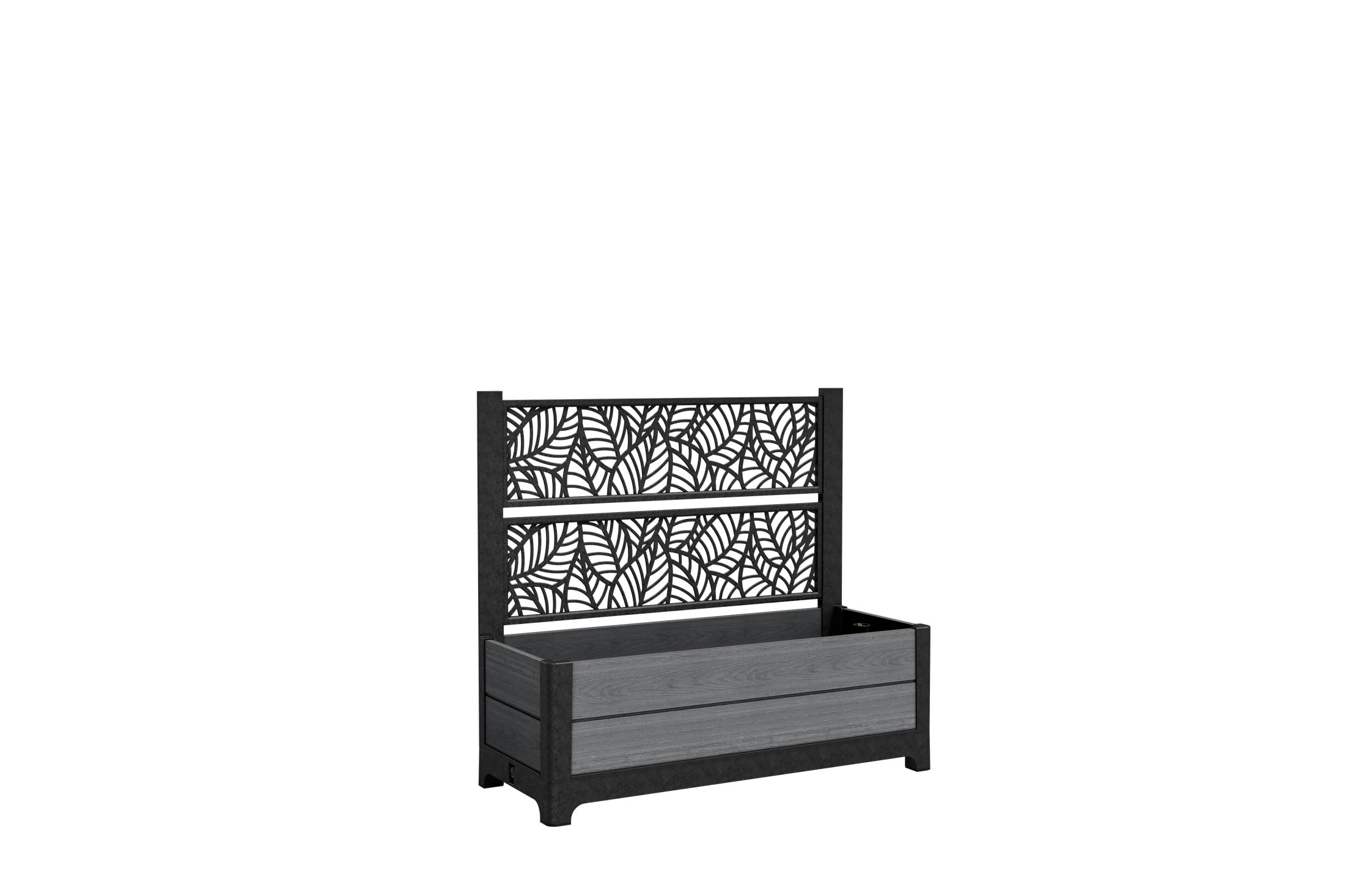 Keter Tulip Screen Planter - Perfect for Growing Fresh Vegetables, Flowers and Herbs, Gray