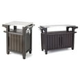 thumbnail image 1 of Keter Unity 40 Gallon and Unity XL Rolling Bar Cart with Storage Cabinet, 1 of 12