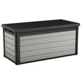 thumbnail image 1 of Keter Weather-Resistant 150 Gallon Resin, Plastic and Wood Deck Box, Gray and Black, 1 of 4
