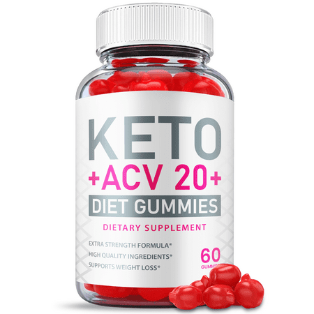 Keto ACV 20 Gummies Vegan Apple Cider Vinegar Beet Root ACV 20 Plus 60 Gummies
