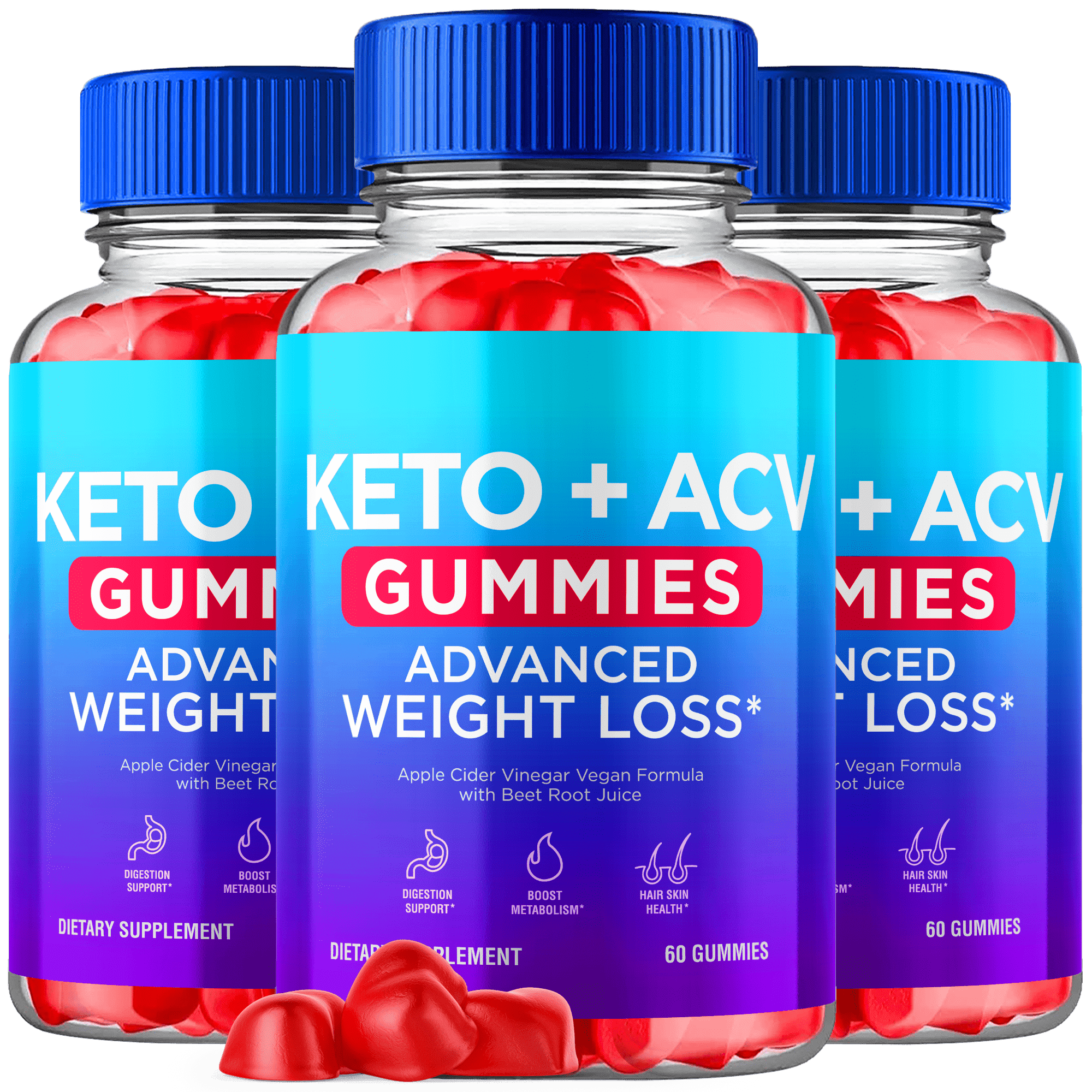 Keto ACV Gummies Advanced Formula 1000MG Extra Strength 3 pack
