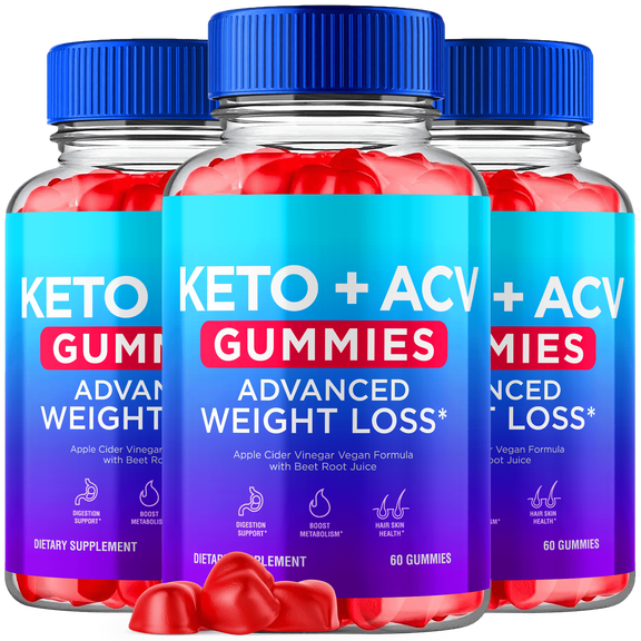Keto ACV Gummies Advanced Formula 1000MG Extra Strength 3 pack