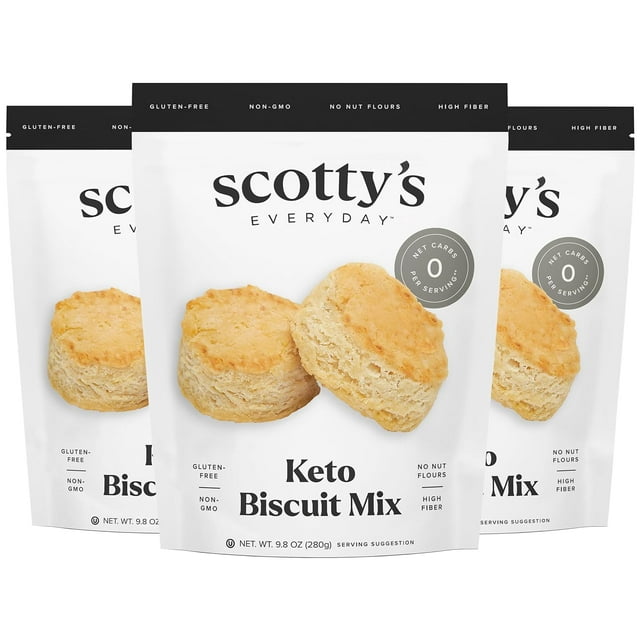 Keto Biscuit Zero Carb Mix Keto and Gluten Free Biscuit Baking Mix