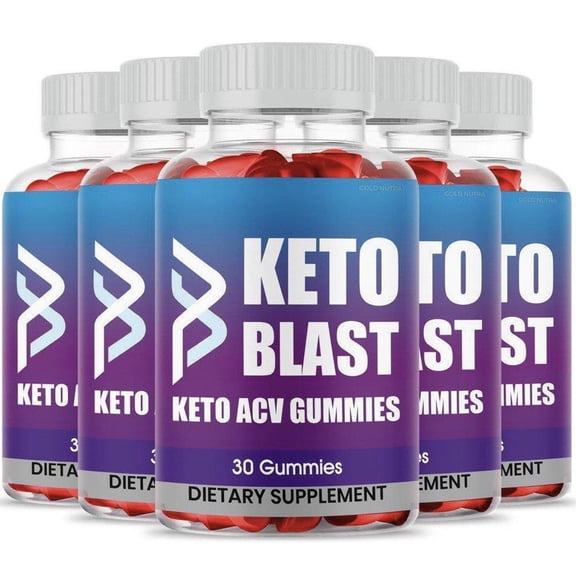 Keto Blast ACV Gummies Keto Blast Gummies Supplement Official KetoBlast Max Strength Diet (5 Pack)