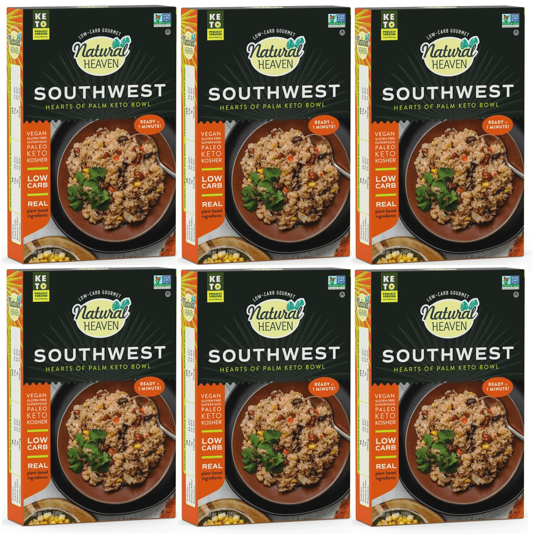 Keto Bowl Ready Meal Hearts of Palm by Natural Heaven - Southwest Size: 6-Pack